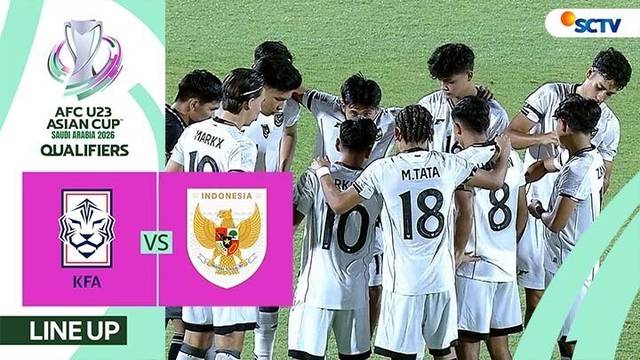 Korea Republic vs Indonesia | Line Up & Kick Off AFC U23 Asian Cup 2026 Qualifiers