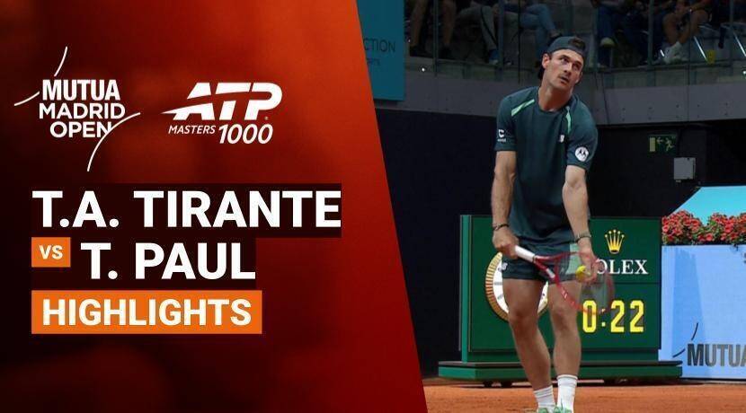 Thiago Agustin Tirante vs Tommy Paul - Round 2 (Stadium 3) | ATP 1000: Mutua Madrid Open 2026