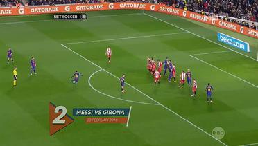 3 Gol Cantik Messi dari Tendangan Freekick
