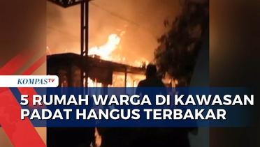 5 Rumah Warga di Desa Mertapada Kulon Cirebon Ludes Terbakar