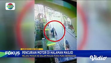 Pencurian Motor Terekam Kamera CCTV Masjid