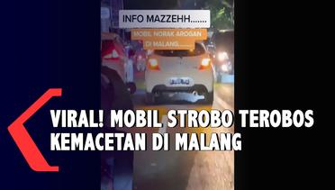 Viral Mobil Strobo Terobos Kemacetan di Malang