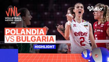 Match Highlights | Polandia vs Bulgaria | Women's Volleyball Nations League 2022