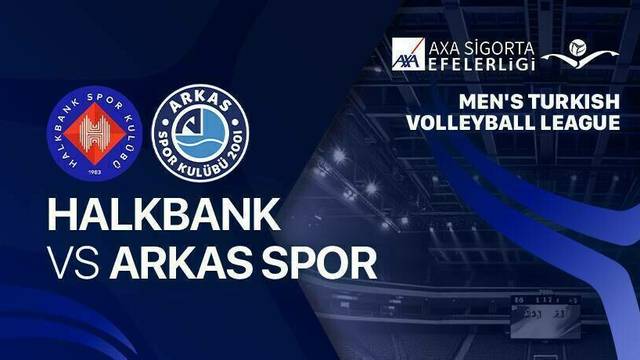 Halkbank vs Arkas Spor  - Full Match | Men's Turkish Volleyball League