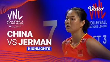 China vs Jerman - Highlights | Women's Volleyball Nations League 2024