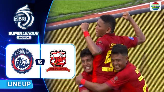 Arema FC VS Madura United FC - Line Up & Kick Off | BRI Super League 2025/26