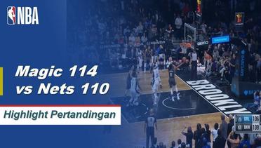 NBA | Cuplikan Hasil Pertandingan - Nets 114 vs Magic 110