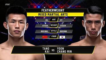 Tang Kai vs. Yoon Chang Min | ONE Championship Full Fight