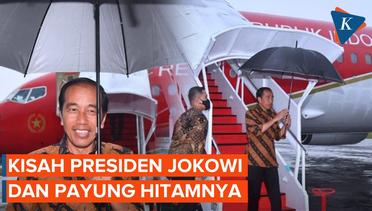 Jokowi Bukan Pertama Kali Payungan Sendiri