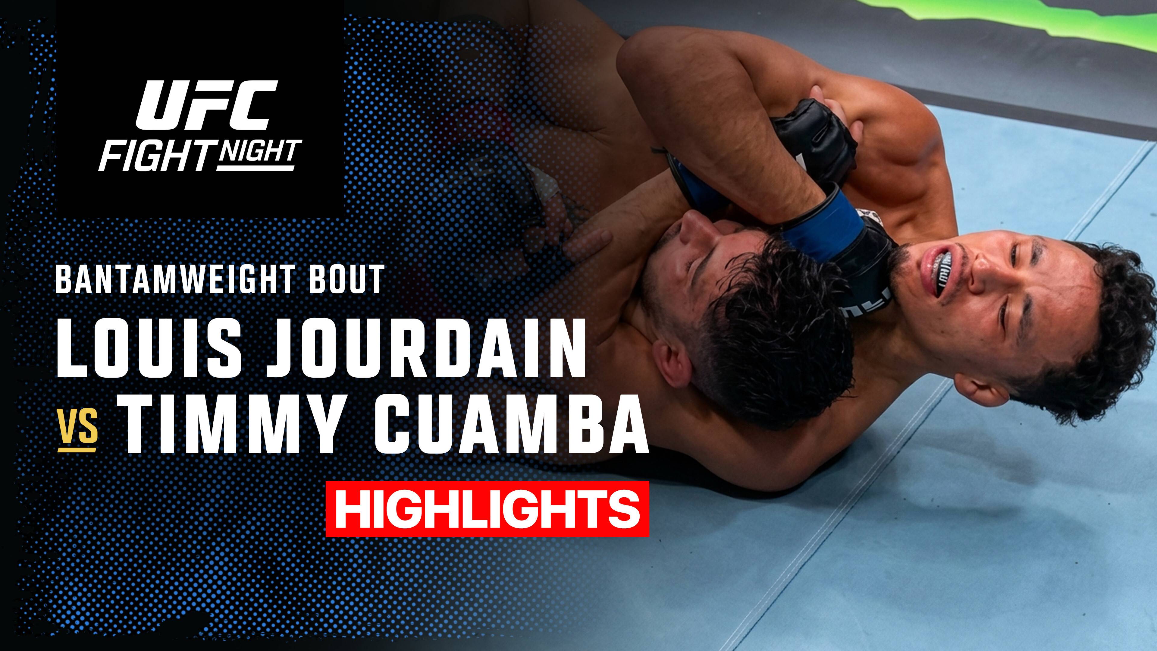 Louis Jourdain vs Timmy Cuamba - Bantamweight Bout | UFC Fight Night