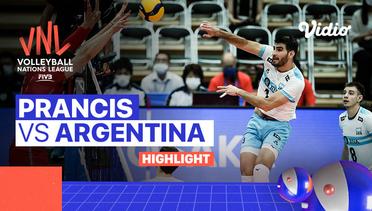 Match Highlights | Prancis vs Argentina | Men's Volleyball Nations League 2022