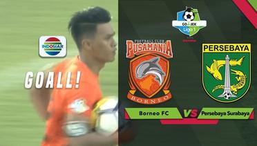 Goal Lerby Eliandry - Borneo FC (1) vs (1) Persebaya Surabaya | Go-Jek Liga 1 Bersama Bukalapak