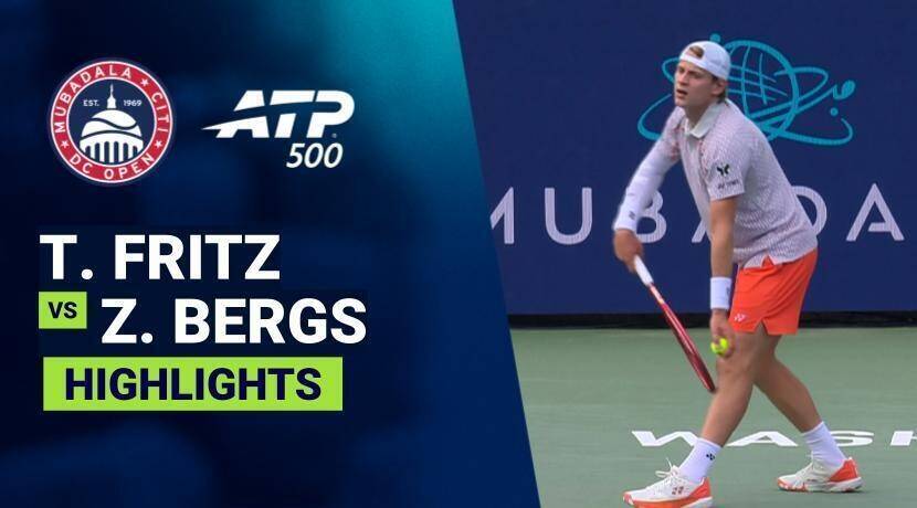 Taylor Fritz vs Zizou Bergs - Round 1 (Stadium) | ATP 500: Mubadala Citi DC Open 2026
