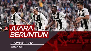 Juventus Jadi Klub Pertama di Eropa 8 Kali Juara Liga Secara Beruntun