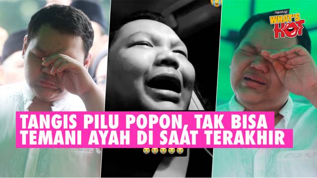 Tangis Pilu Popon Anak Bungsu Alm Mat Solar, Sedih Tak Bisa Temani Ayah Di Detik-Detik Terakhir