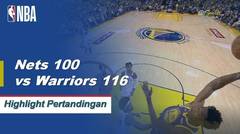 NBA | Cuplikan Hasil Pertandingan : Nets 100 vs Warriors 116