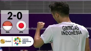 INA v JPN - Badminton Tunggal Putra: Anthony Ginting v Kento Momota | Asian Games 2018