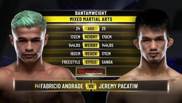 Fabricio Andrade vs. Jeremy Pacatiw | ONE Championship Full Fight