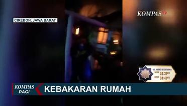 Diduga Akibat Korsleting Listrik, Satu Rumah Warga di Cirebon Ludes Terbakar