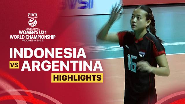 Indonesia vs Argentina - Highlight | FIVB Women's U21 World Championship 2025