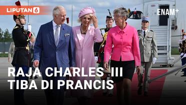 Tiba di Prancis, Raja Inggris Charles III dan Ratu Camilla Disambut PM Elisabeth Borne
