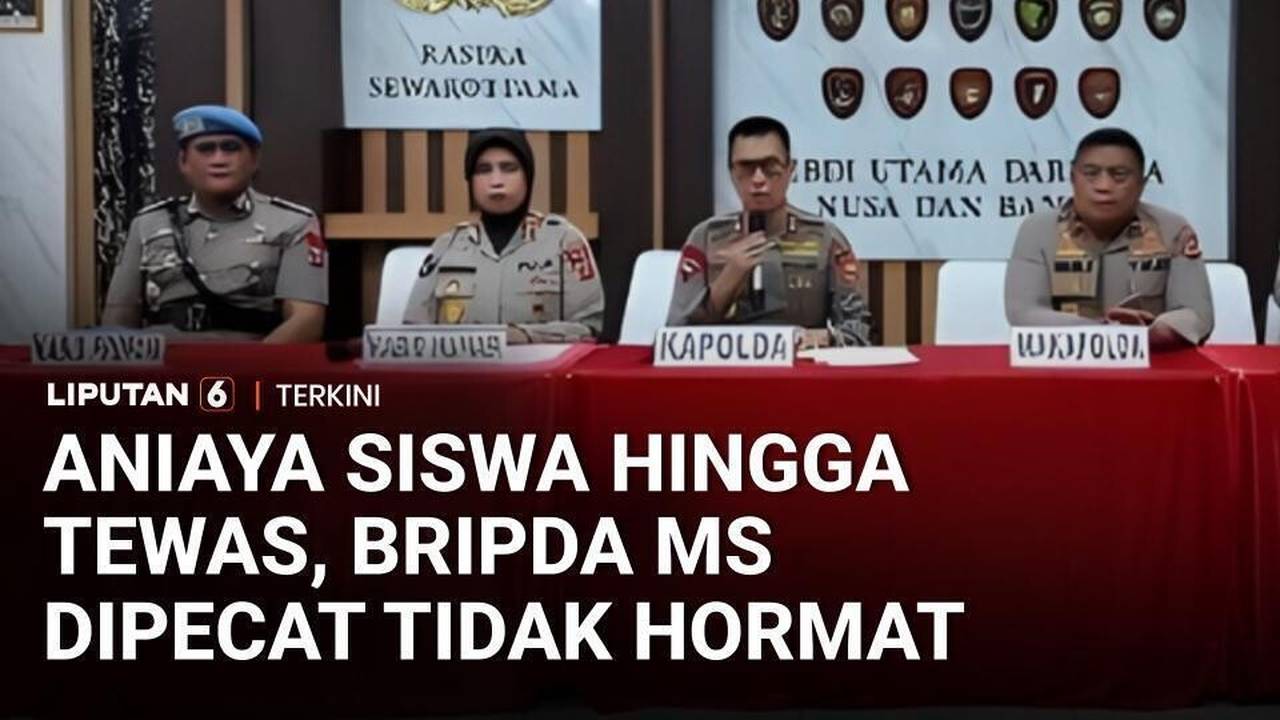 [FULL] Bripda MS yang Aniaya Pelajar hingga Tewas Resmi Dipecat Tidak ...