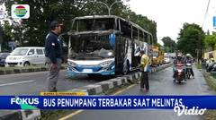 Bus Penumpang Terbakar Saat Melintas