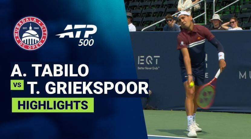 Alejandro Tabilo vs Tallon Griekspoor - Round 1 (John Harris) | ATP 500: Mubadala Citi DC Open 2026