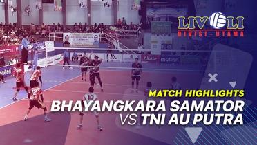 Match Highlight - Bhayangkara Samator 3 vs 0 TNI AU Putra | Livoli 2019
