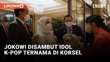 Idol K-Pop Sambut Kedatangan Jokowi di Korea Selatan