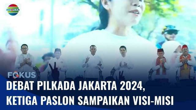 Paslon Pilkada Jakarta Saling Adu Gagasan di Debat Perdana Minggu Malam | Fokus