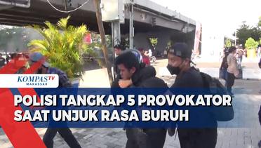 Polisi Tangkap 5 Provokator Saat Unjuk Rasa Buruh