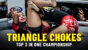 Top 3 Triangle Choke Finishes In ONE Championship