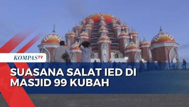 Gubernur Sulsel dan Warga Kota Makassar Salat Ied di Masjid Kubah 99 Asmaul Husna