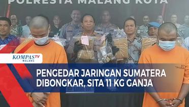 Polresta Malang Kota Bongkar Jaringan Narkoba Sumatera, Sita 11 Kg Ganja
