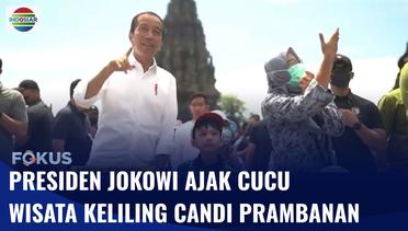 Presiden Jokowi dan Iriana Jokowi Ajak Cucu Wisata ke Candi Prambanan | Fokus