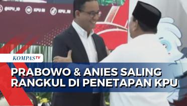 Hadiri Penetapan Presiden Terpilih di KPU, Anies-Muhaimin Tampak Akrab dengan Prabowo-Gibran