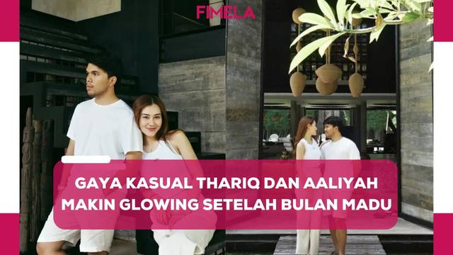 6 Gaya Kasual Thariq Halilintar dan Aaliyah Massaid yang Dipuji Makin Glowing setelah Bulan Madu