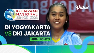 Semifinal Putri: DI Yogyakarta vs DKI Jakarta - Highlights | Kejurnas Junior 2023