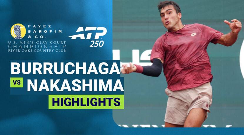 Roman Andres Burruchaga vs Brandon Nakashima - Round 2 | ATP 250: Fayez Sarofim & Co. U.S. Men's Clay Court Championship 2026