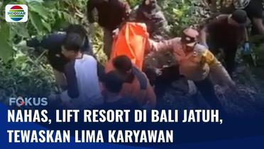 Lift di Sebuah Resort Bali Jatuh Diduga Akibat Tali Sling Baja Putus, Lima Karyawan Tewas | Fokus
