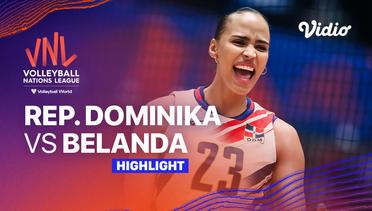 Match Highlights | Republik Dominika vs Belanda | Women’s Volleyball Nations League 2023