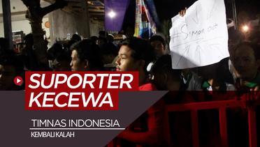 Ekspresi Kekecewaan Suporter Setelah Timnas Indonesia Kembali Kalah