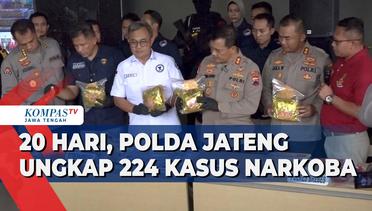 20 Hari, Polda Jawa Tengah Ungkap 224 Kasus Narkoba