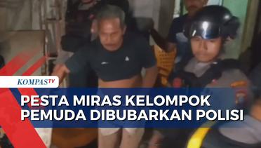 Asik Pesta Miras, Sejumlah Pemuda di Kota Makassar Dibubarkan Polisi