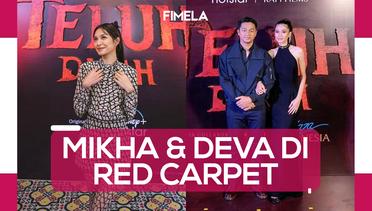 Mikha Tambayong dan Deva Mahenra di Red Carpet Promo Film Teluh Darah