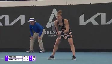 Match Highlights | Shelby Rogers vs Maria Sakkari  | WTA Adelaide International 2022