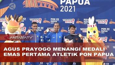 Agus Prayogo menangi medali emas pertama atletik PON Papua
