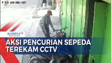 Pencuri Sepeda di Semarang Timur Ketahuan Kamera Pengawas