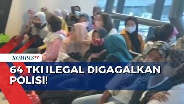 Jelang Naik Pesawat, Polisi Gagalkan Keberangkatan 64 Pekerja Migran Ilegal ke Timur Tengah!